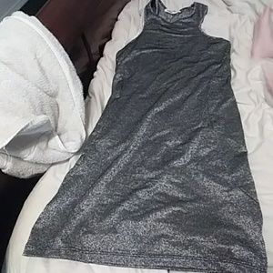 ⭐ Lefties metallic silver dress